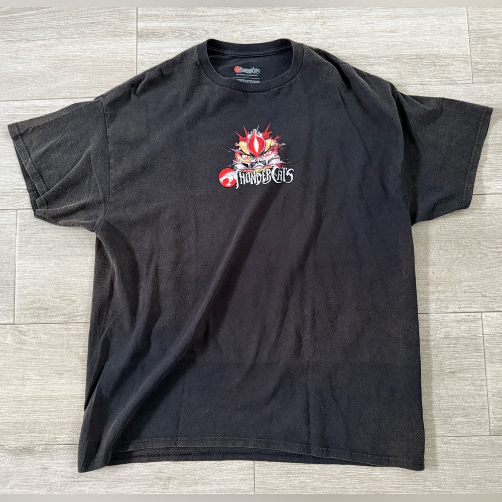 Men's American Thrift Thundercats Vintage Black Wash Tee T-Shirt Sz L Large New